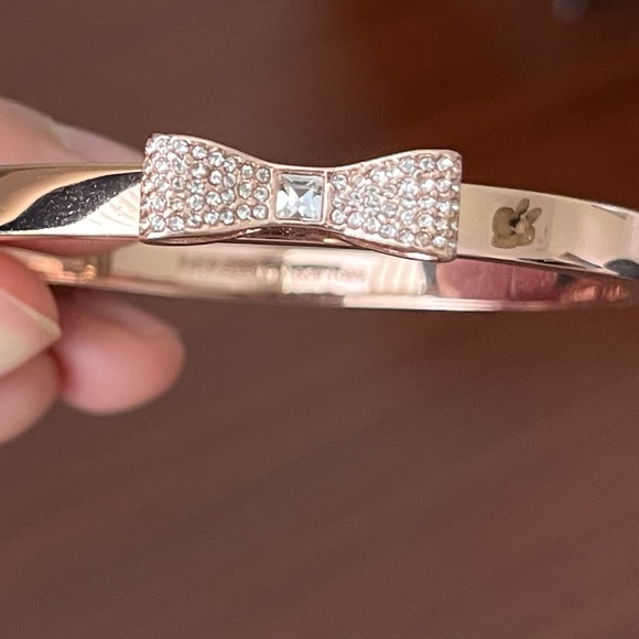Kate Spade Ready Set Bow Bangle Bracelet (Rose Gold Tone) - Picture 6 of 7